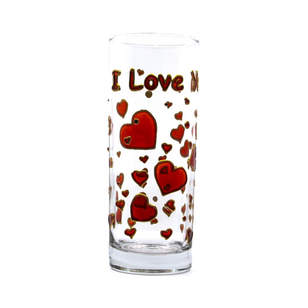 Stained painted glass Love glass 7 SEYBUSINESS