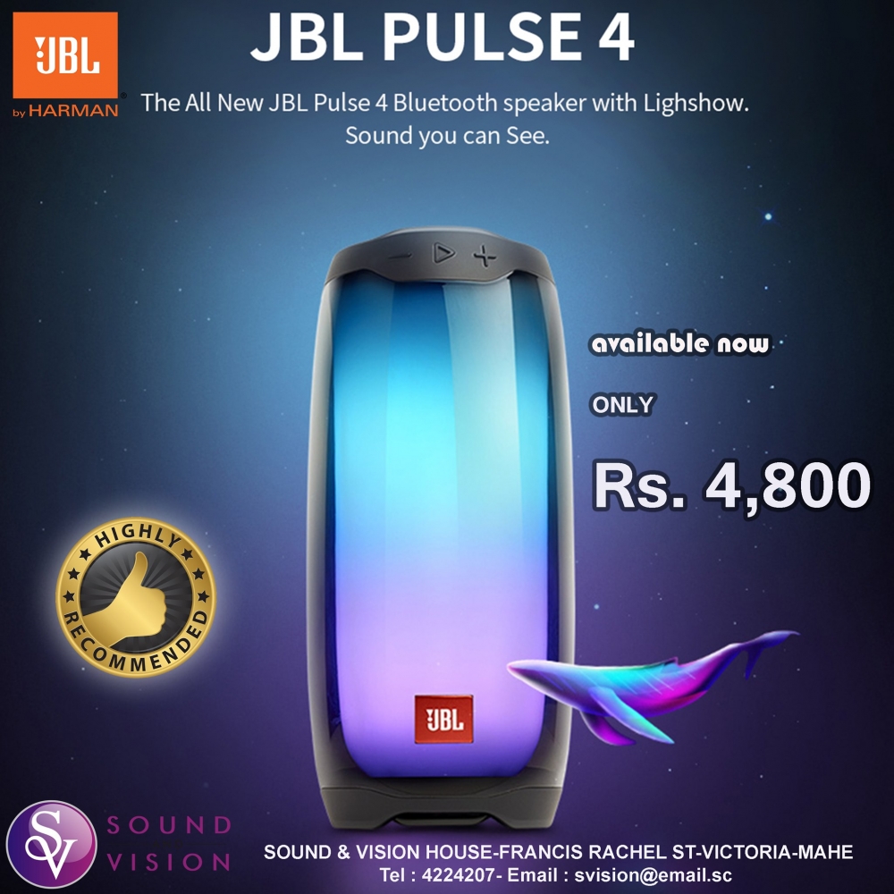 JBL PULSE 4 IS A POWERFUL YET AFFORDABLE BLUETOOTH SPEAKER
